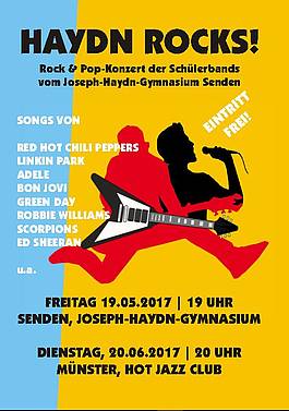 Herzliche Einladung zum JHG-Bandabend "Haydn rocks!"