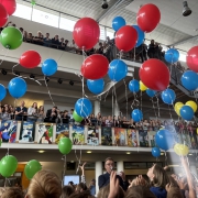 Luftballons bei der Einschulung