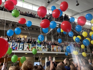 Luftballons bei der Einschulung