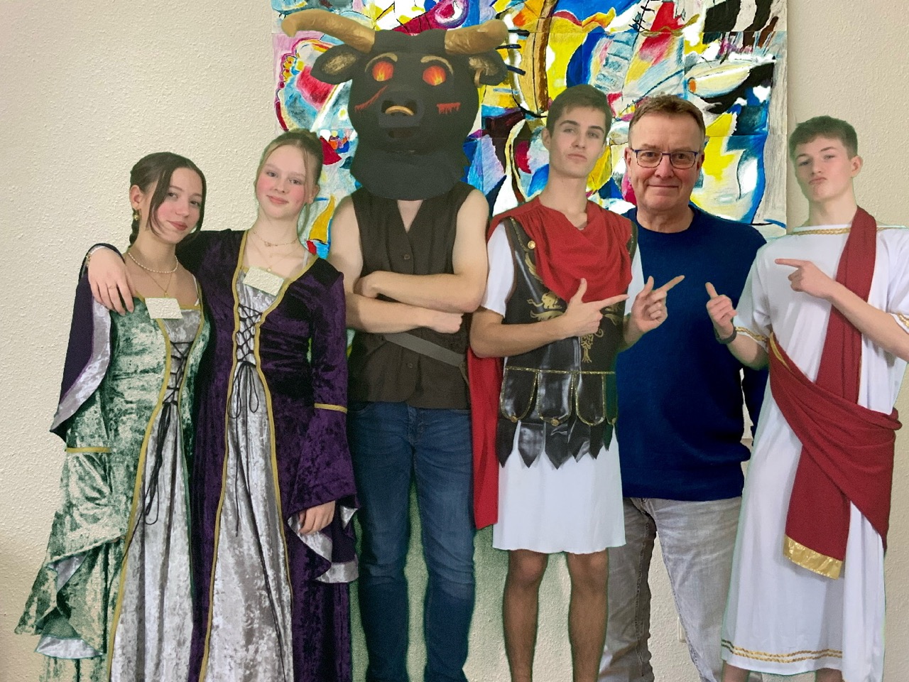 Foto mit dem Schulleiter