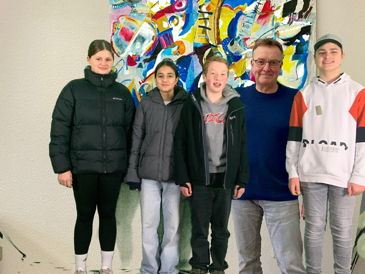 Foto mit dem Schulleiter