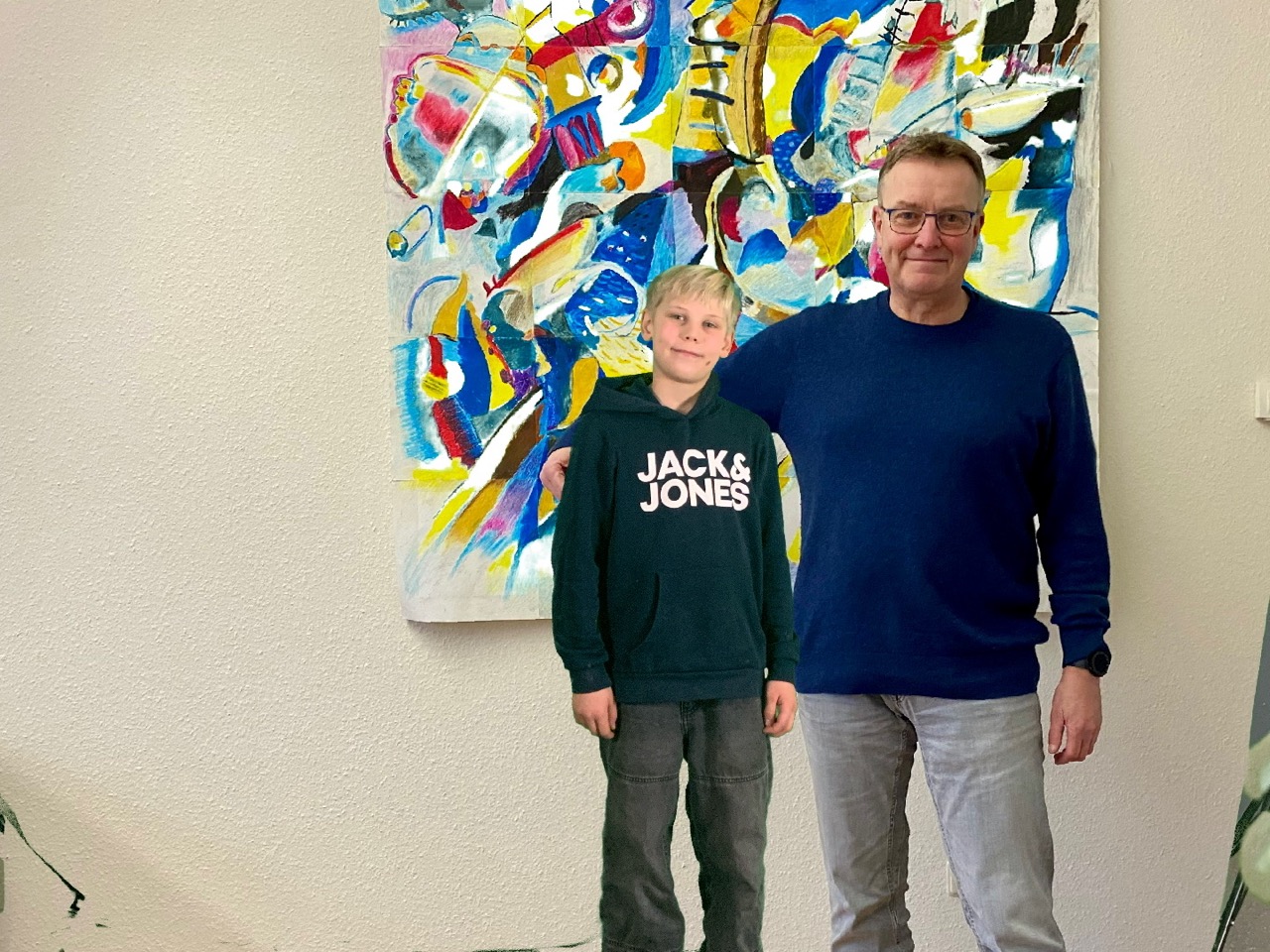 Foto mit dem Schulleiter