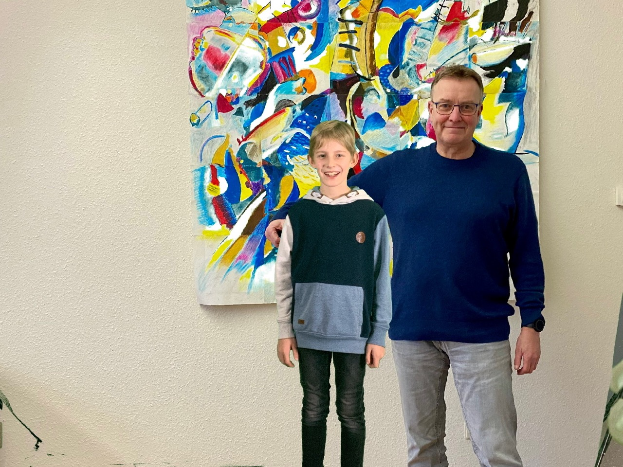 Foto mit dem Schulleiter