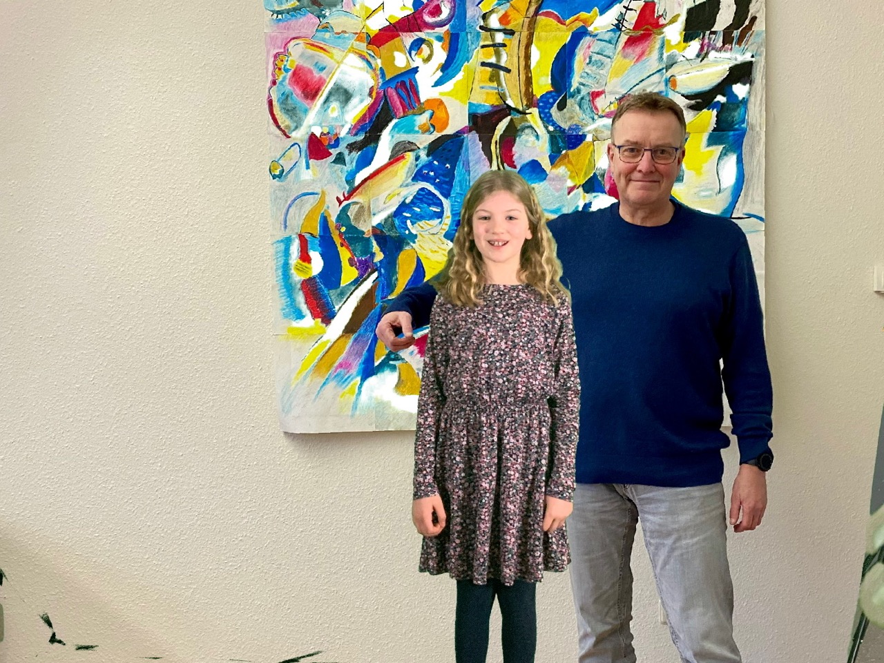 Foto mit dem Schulleiter