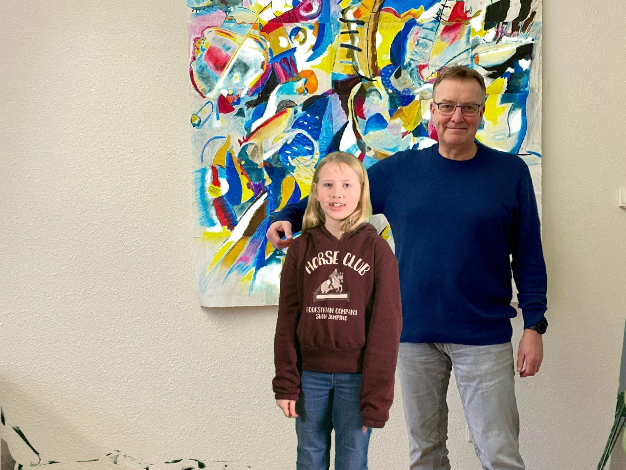 Foto mit dem Schulleiter