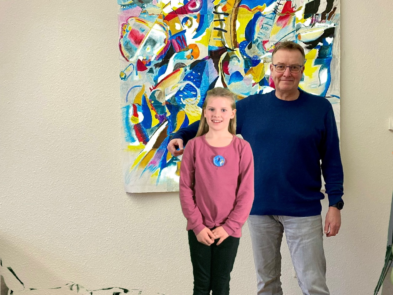 Foto mit dem Schulleiter