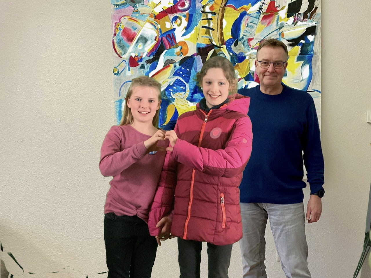 Foto mit dem Schulleiter