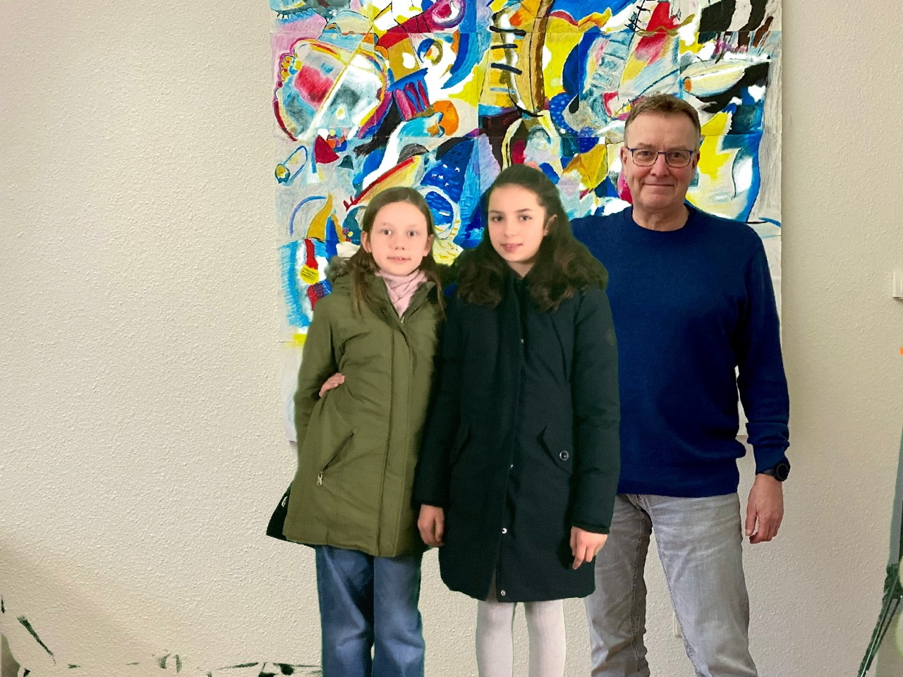 Foto mit dem Schulleiter