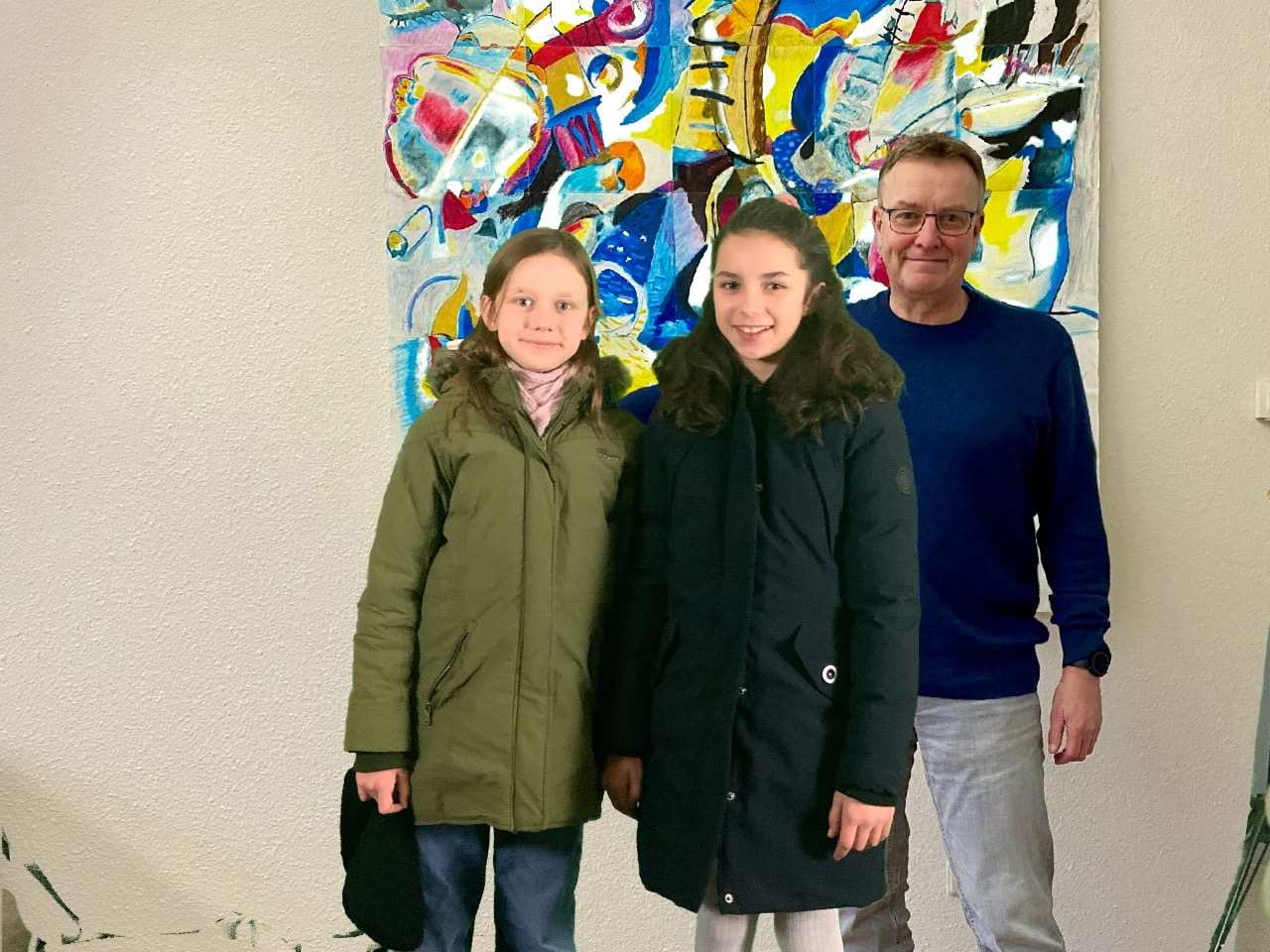 Foto mit dem Schulleiter