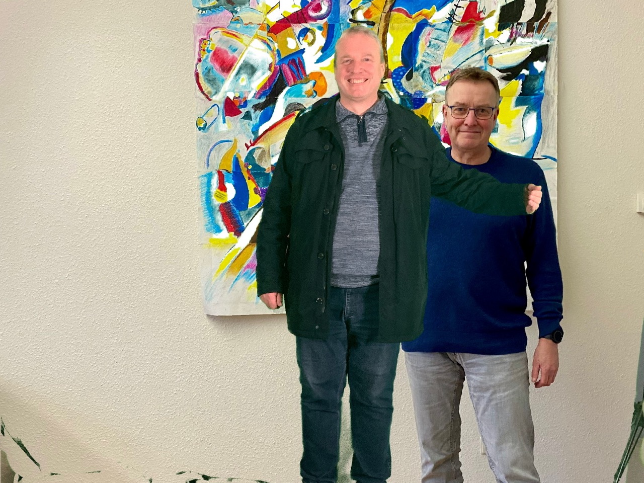 Foto mit dem Schulleiter