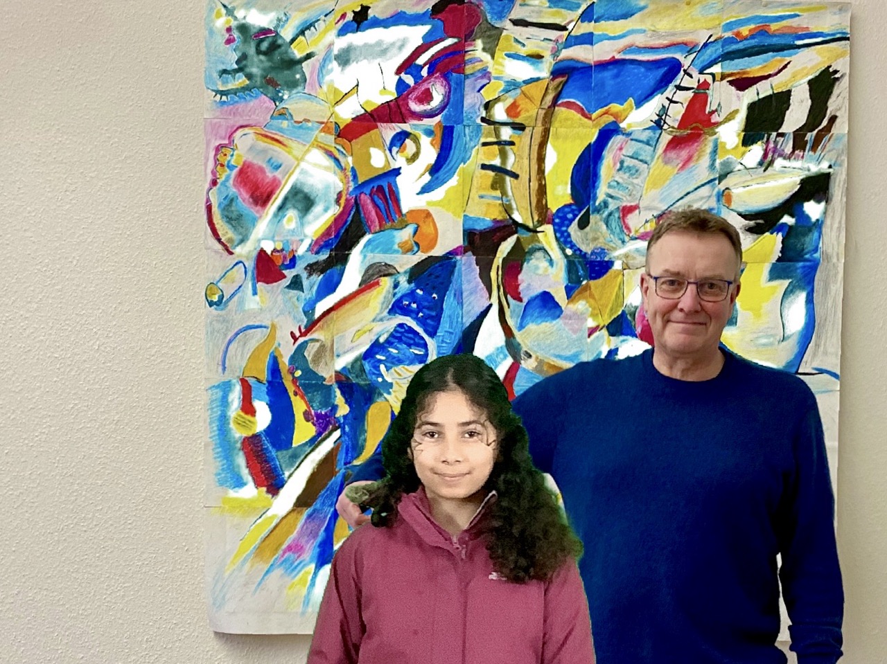 Foto mit dem Schulleiter