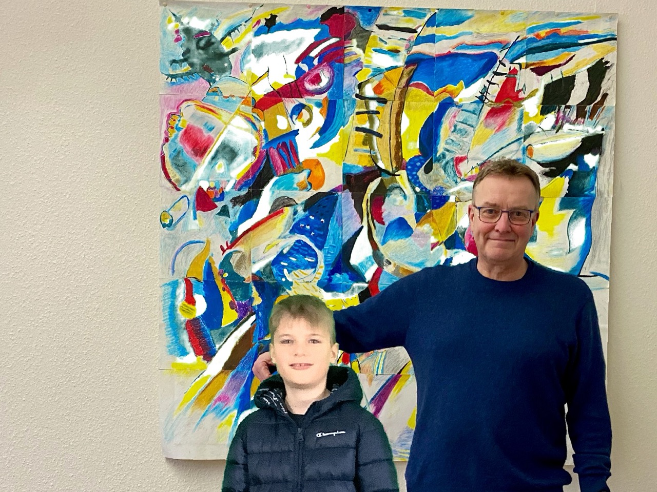 Foto mit dem Schulleiter