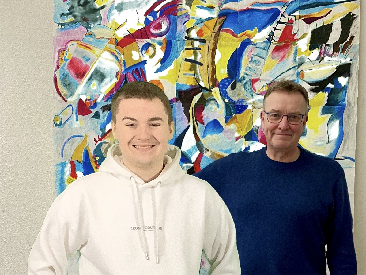 Foto mit dem Schulleiter