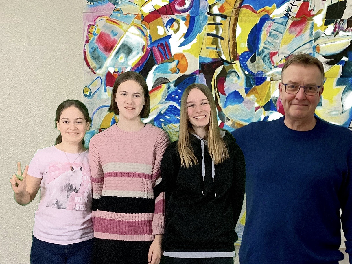 Foto mit dem Schulleiter