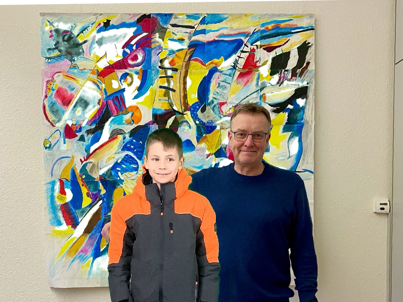 Foto mit dem Schulleiter