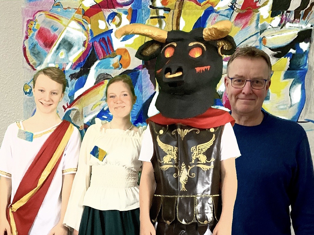 Foto mit dem Schulleiter