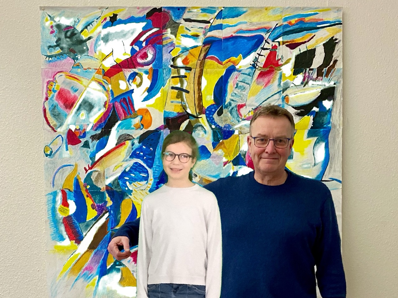 Foto mit dem Schulleiter