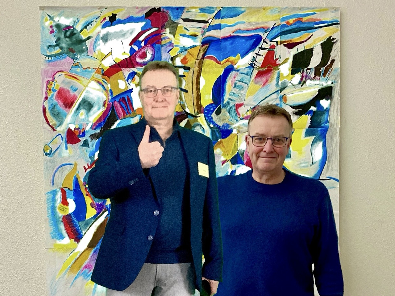 Foto mit dem Schulleiter