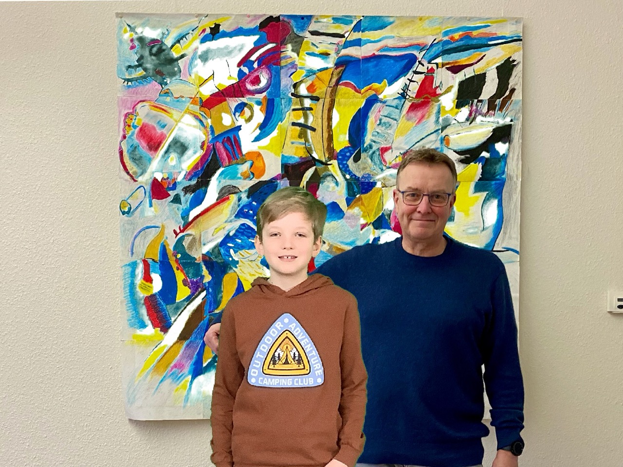 Foto mit dem Schulleiter