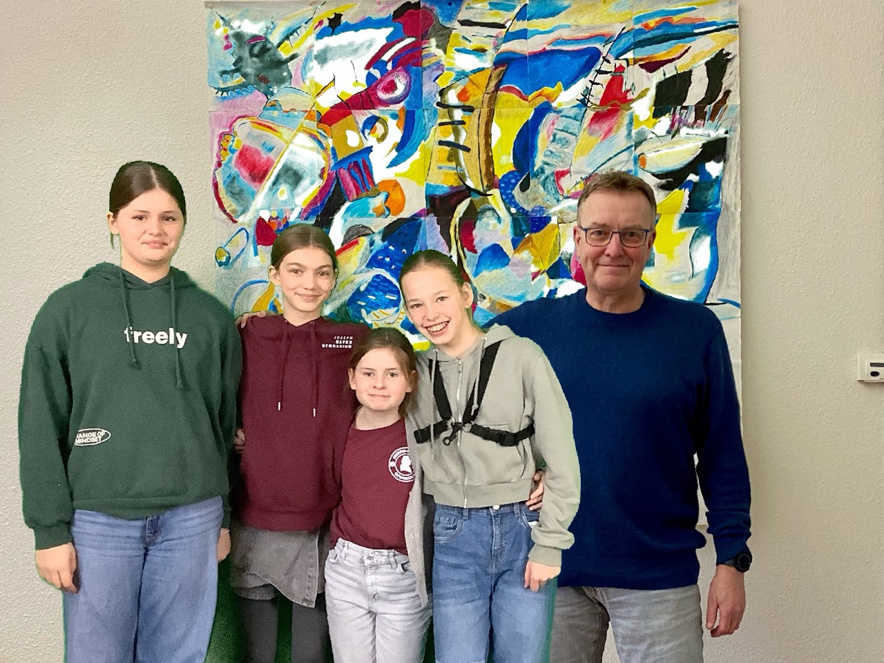 Foto mit dem Schulleiter