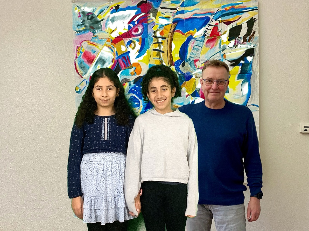 Foto mit dem Schulleiter