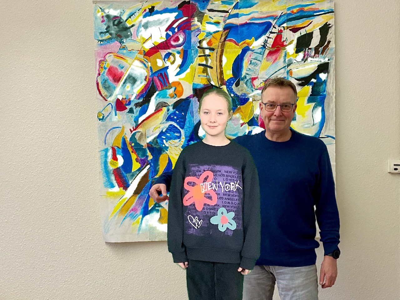 Foto mit dem Schulleiter