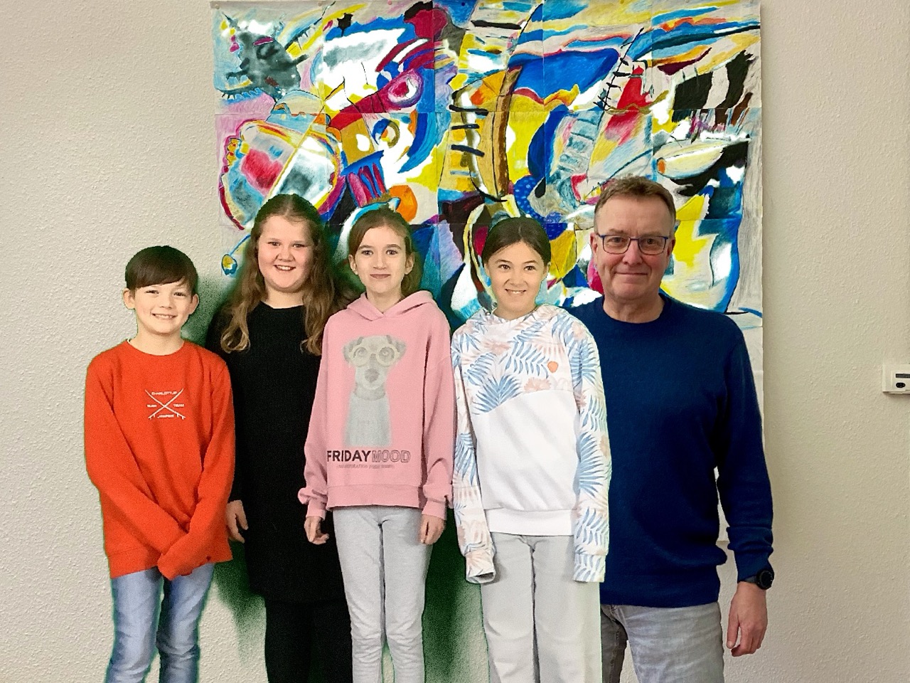 Foto mit dem Schulleiter