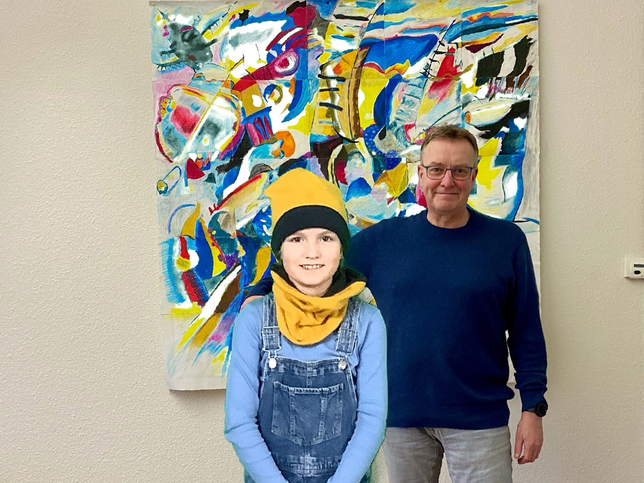 Foto mit dem Schulleiter