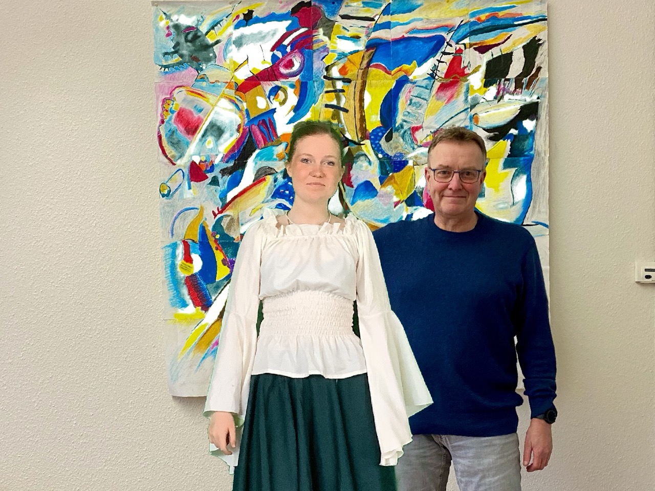 Foto mit dem Schulleiter