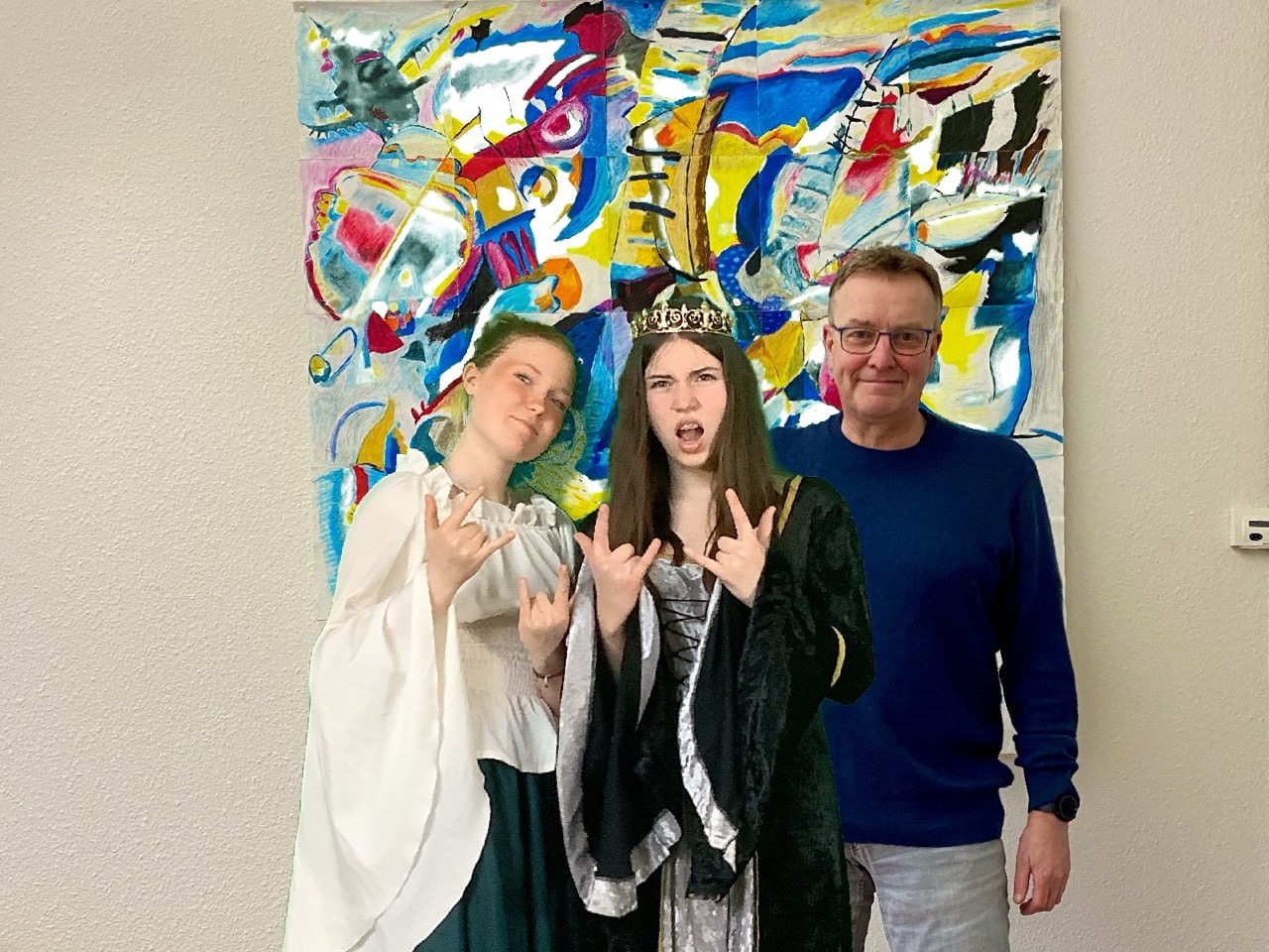 Foto mit dem Schulleiter