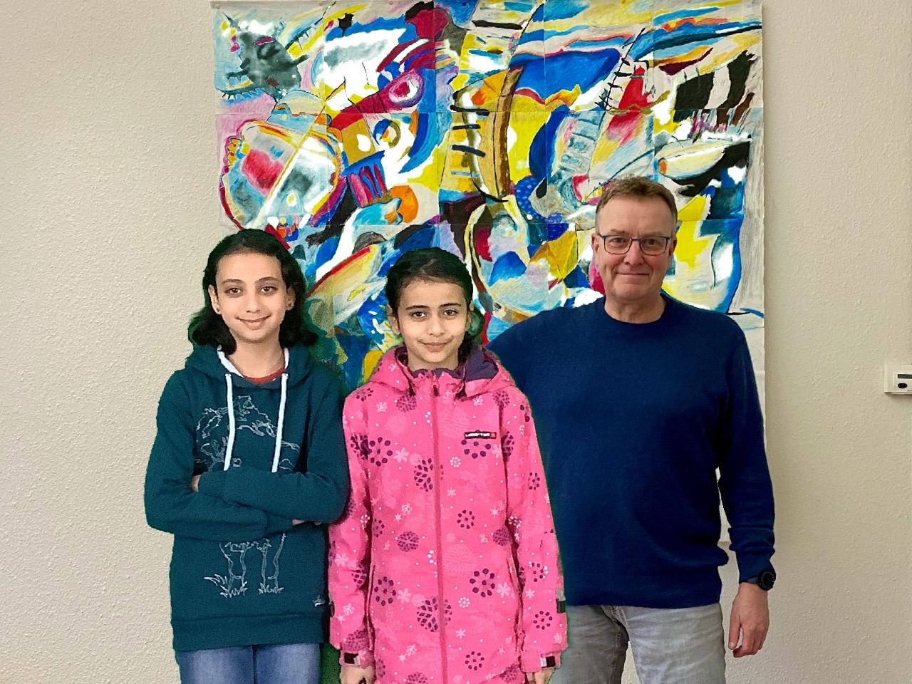 Foto mit dem SChulleiter