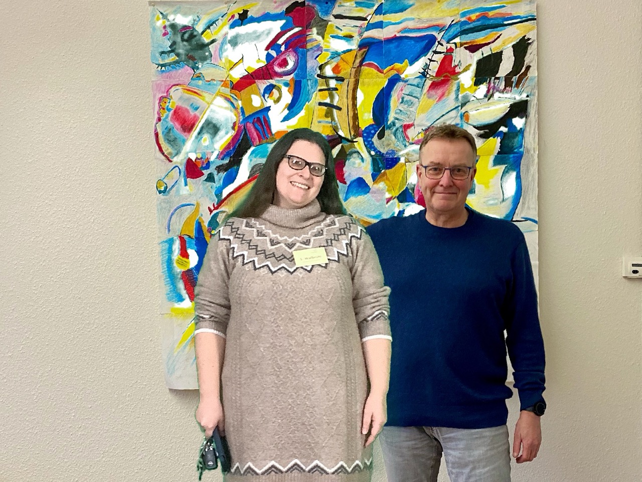 Foto mit dem Schulleiter