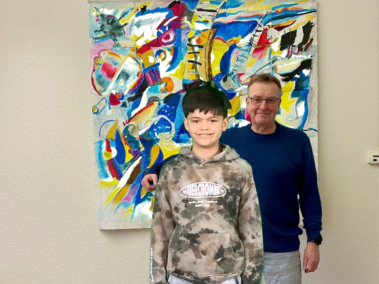 Foto mit dem Schulleiter