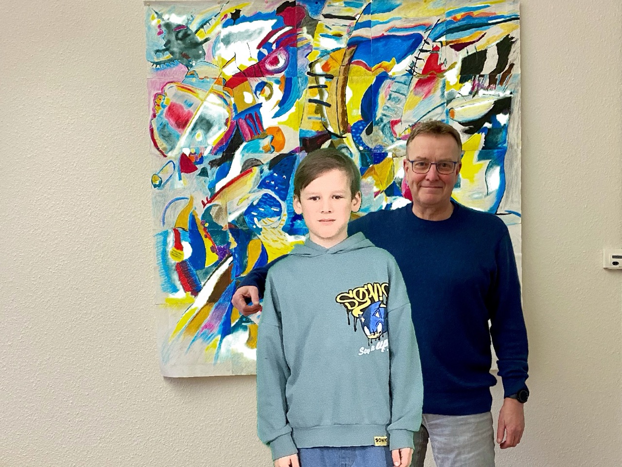 Foto mit dem Schulleiter