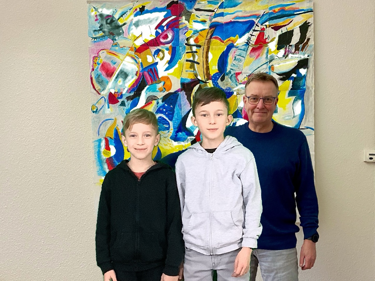 Foto mit dem Schulleiter