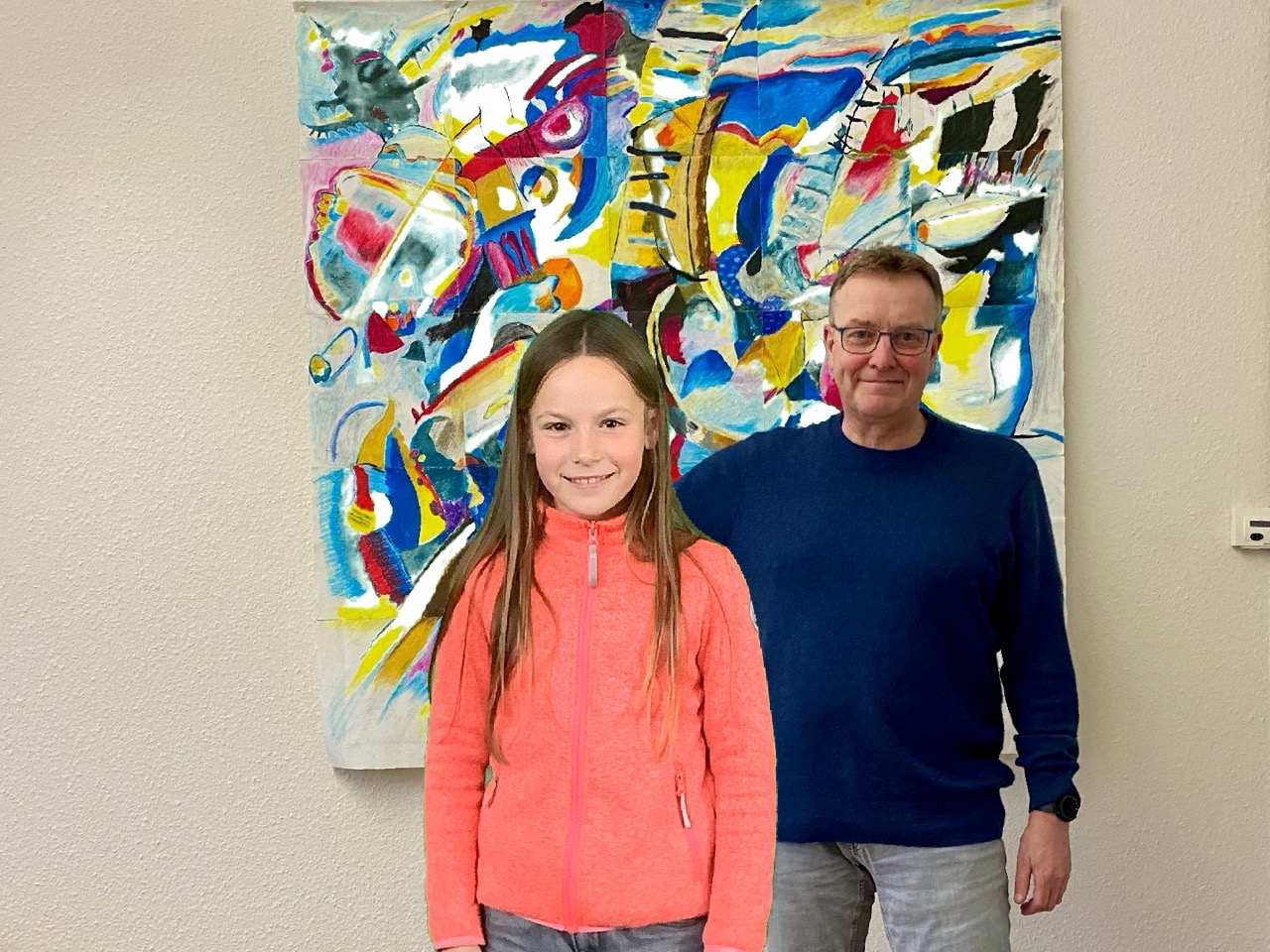 Foto mit dem Schulleiter