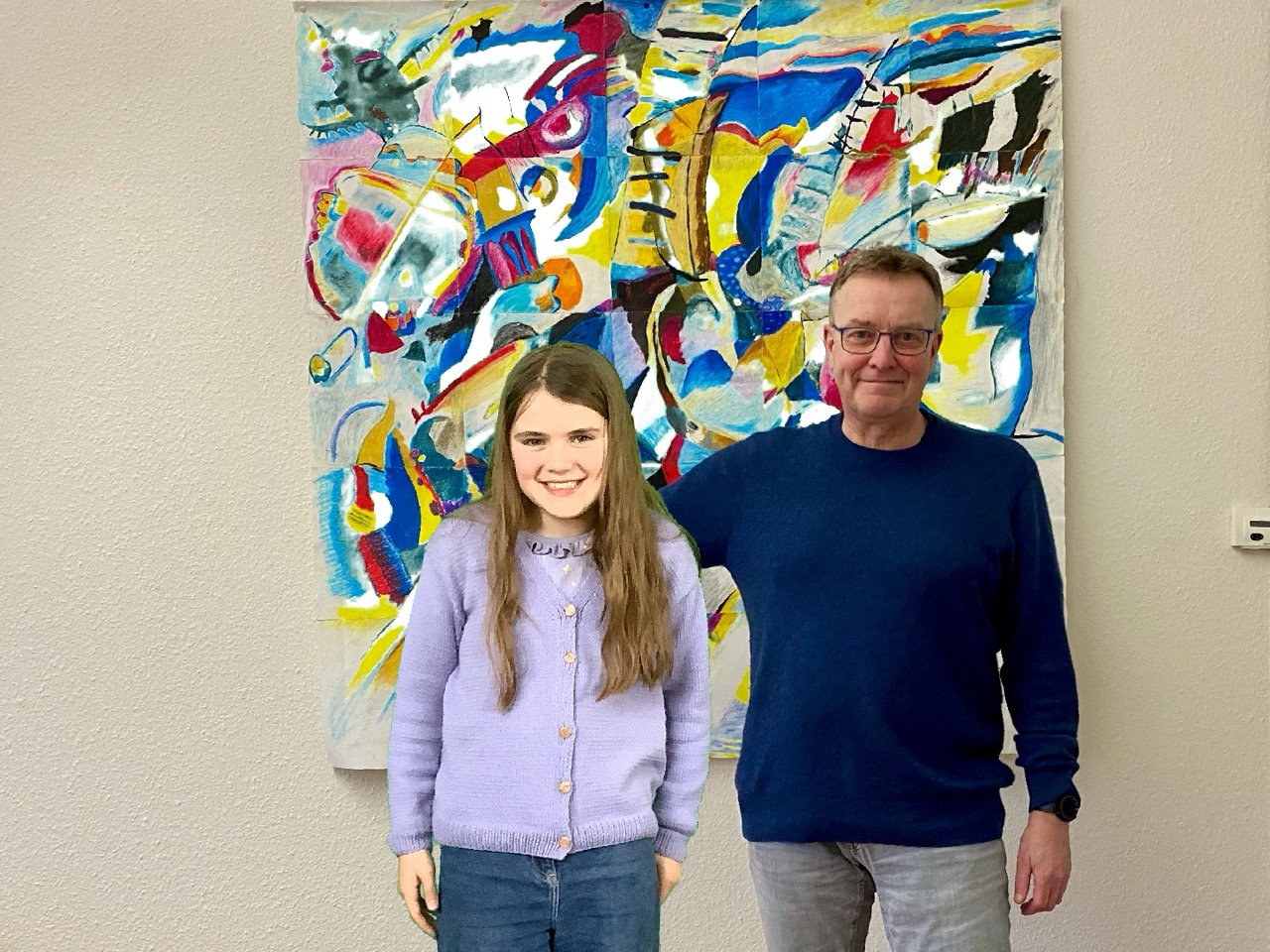 Foto mit dem Schulleiter