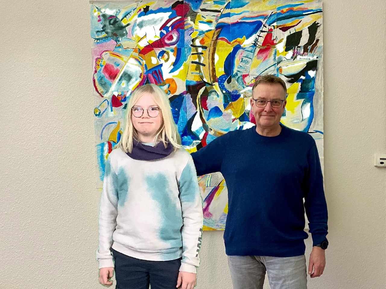 Foto mit dem Schulleiter