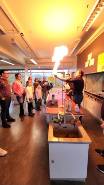 Experiment mit Feuer